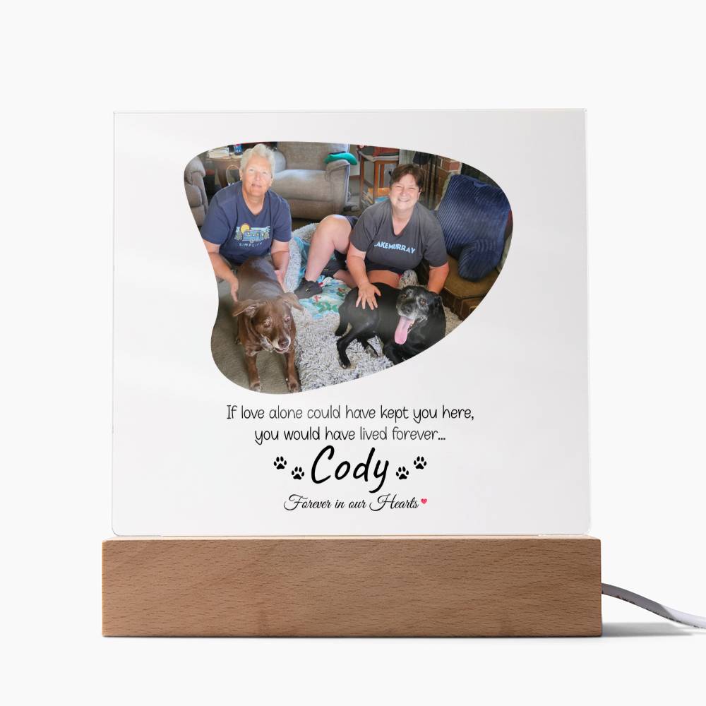 Pet Memorial Acrylic Square Plaque