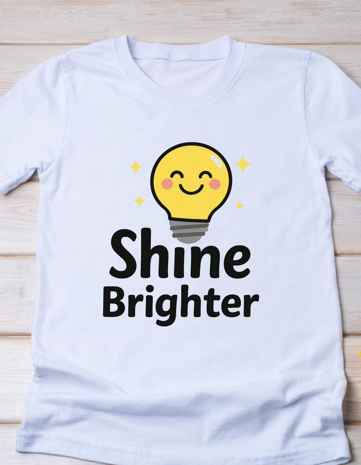 Shine Brighter T-Shirt – Positive Vibes Graphic Tee