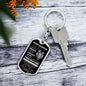 TO MY DAUGHTER | THIS OLD LION DOG TAG KEYCHAIN