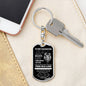 TO MY DAUGHTER | THIS OLD LION DOG TAG KEYCHAIN
