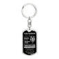 TO MY DAUGHTER | THIS OLD LION DOG TAG KEYCHAIN