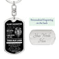 TO MY DAUGHTER | THIS OLD LION DOG TAG KEYCHAIN