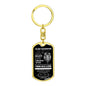 TO MY DAUGHTER | THIS OLD LION DOG TAG KEYCHAIN