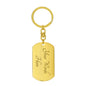 TO MY SON | THIS OLD LION DOG TAG KEYCHAIN