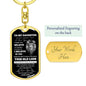 TO MY DAUGHTER | THIS OLD LION DOG TAG KEYCHAIN