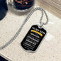 TO MY SON | ALWAYS REMEMBER WHO YOU ARE DOG TAG NECKLACE