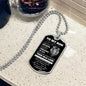TO MY SON | THIS OLD LION DOG TAG NECKLACE