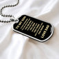 TO MY SON FROM DAD | ALWAYS REMEMBER DOG TAG NECKLACE