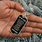 TO MY SON FROM DAD | ALWAYS REMEMBER DOG TAG NECKLACE