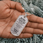 TO MY SON DOG TAG NECKLACE FROM MOM