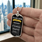 TO MY SON | ALWAYS REMEMBER WHO YOU ARE DOG TAG NECKLACE