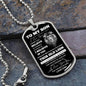 TO MY SON | THIS OLD LION DOG TAG NECKLACE