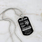 TO MY SON | THIS OLD LION DOG TAG NECKLACE