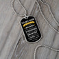 TO MY SON | ALWAYS REMEMBER WHO YOU ARE DOG TAG NECKLACE