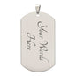 TO MY SON DOG TAG NECKLACE FROM DAD