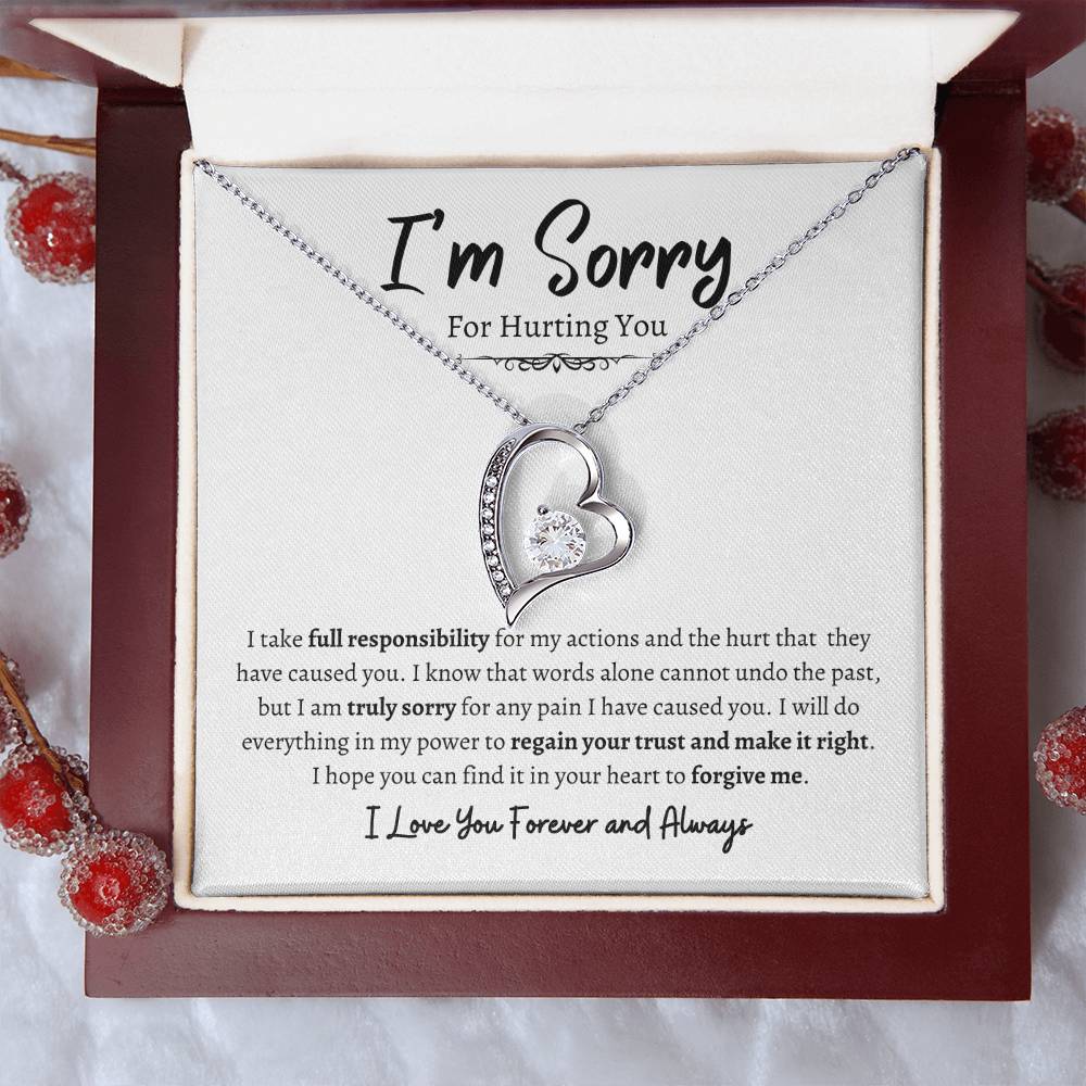 I'm Sorry For Hurting You | Forever Love Necklace wb