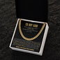 To My Son - Forever Linked | Cuban Link Chain (Blk)