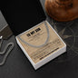 To My Son- Forever Linked | Cuban Link Chain (V)