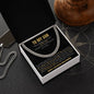To My Son - Forever Linked | Cuban Link Chain (Blk)
