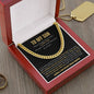 To My Son - Forever Linked | Cuban Link Chain (Blk)