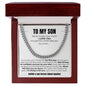 To My Son - Forever Linked | Cuban Link Chain