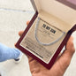 To My Son- Forever Linked | Cuban Link Chain (V)