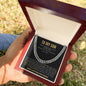 To My Son - Forever Linked | Cuban Link Chain (Blk)