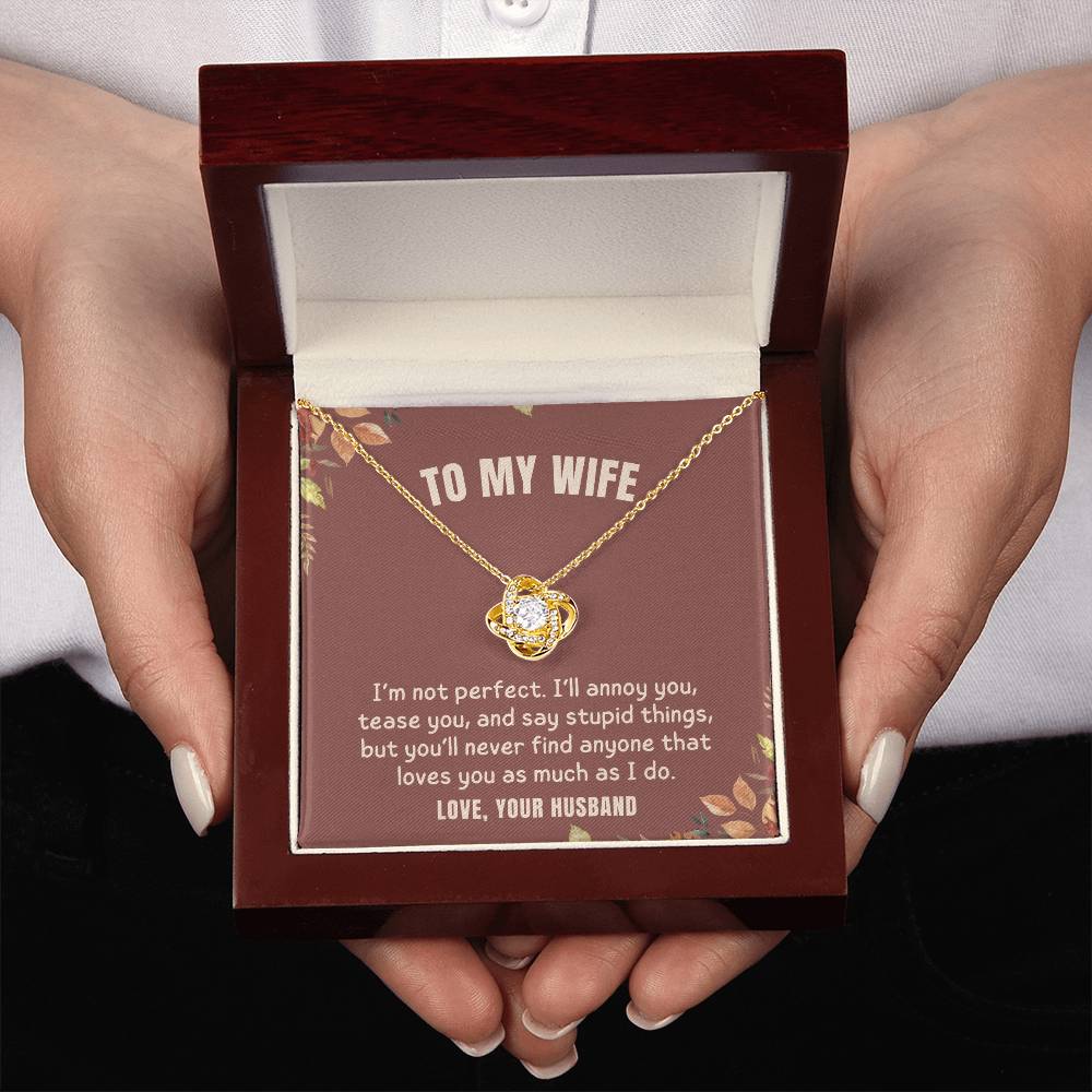 To My Wife | Love Knot Necklace