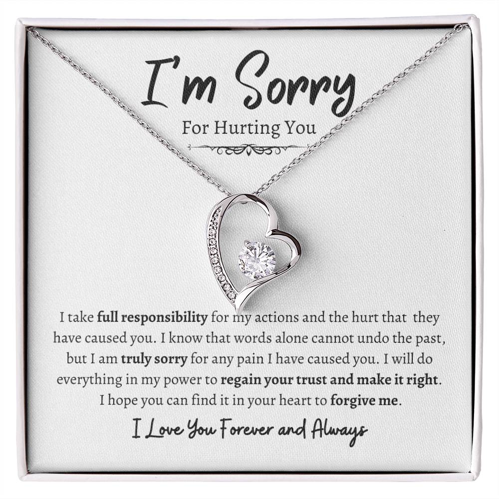 I'm Sorry For Hurting You | Forever Love Necklace wb