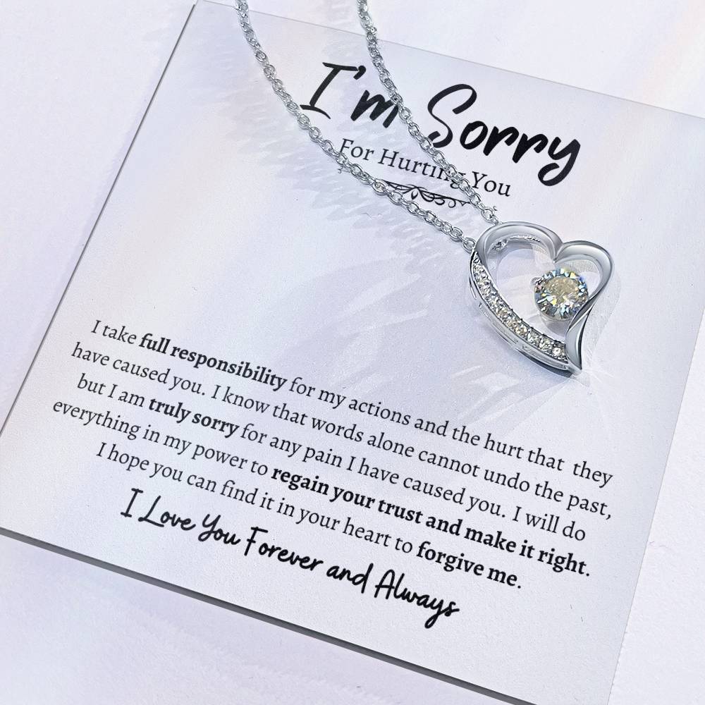 I'm Sorry For Hurting You | Forever Love Necklace wb