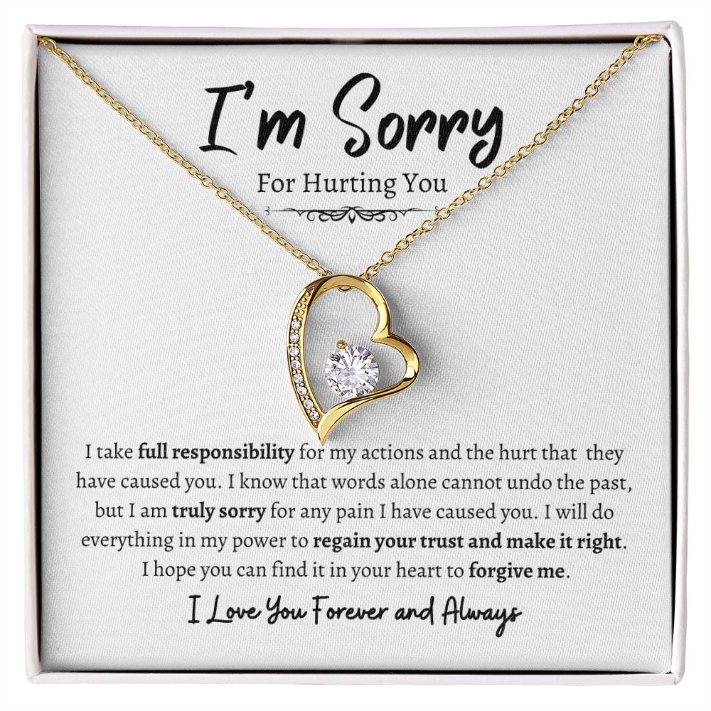 I'm Sorry For Hurting You | Forever Love Necklace wb