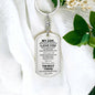 TO MY SON FROM MOM | DOG TAG KEYCHAIN