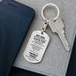 TO MY SON FROM MOM | DOG TAG KEYCHAIN