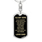 TO MY SON FROM DAD | ALWAYS REMEMBER DOG TAG KEYCHAIN