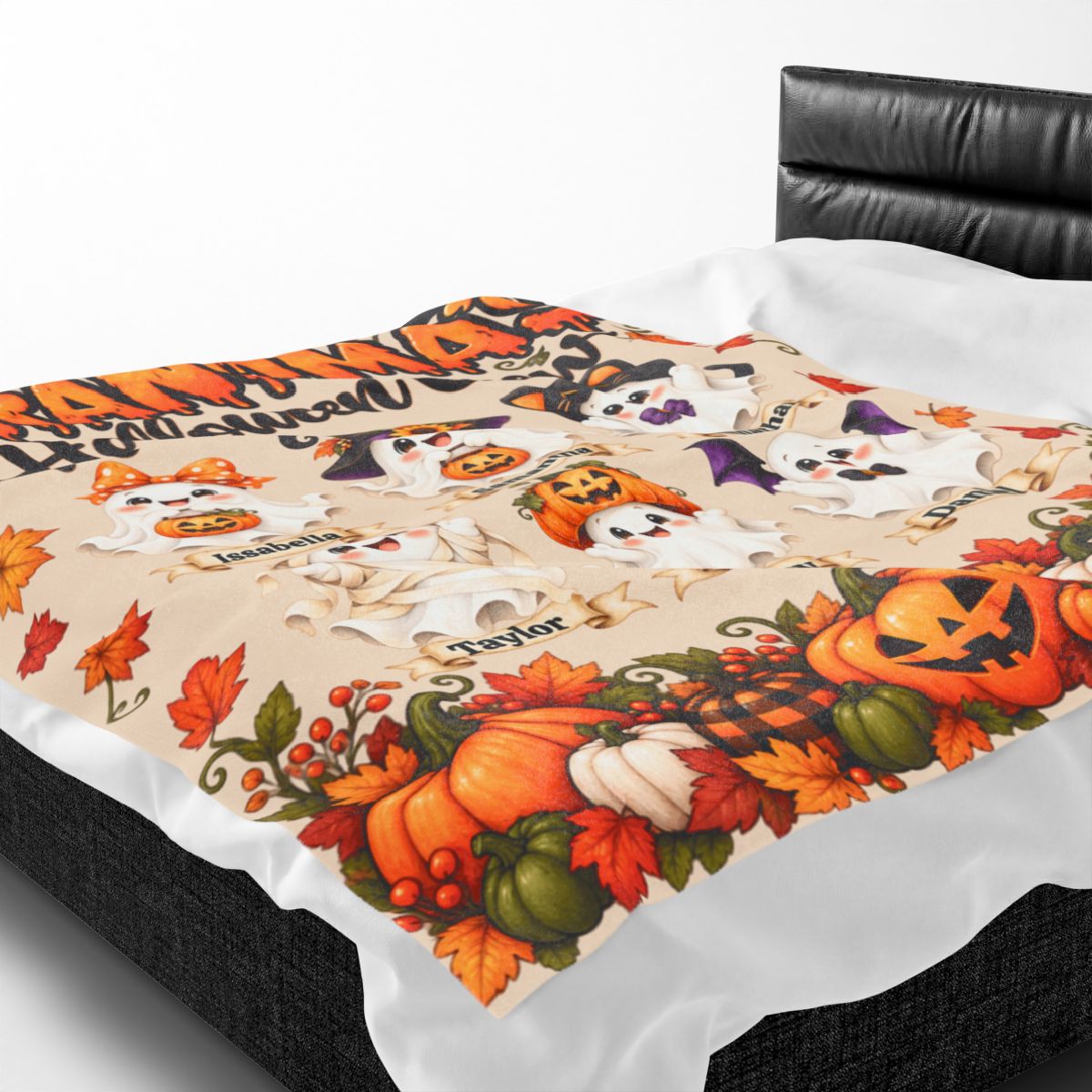Personalized Grandma’s Halloween Crew Blanket