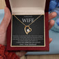 To My Lovely Wife, I Love you Forever and Always | Forever Love Necklace