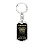 TO MY SON FROM DAD | ALWAYS REMEMBER DOG TAG KEYCHAIN