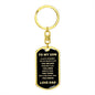 TO MY SON FROM DAD | ALWAYS REMEMBER DOG TAG KEYCHAIN
