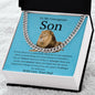 To My Courageous Son | Cuban Link Chain