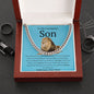 To My Courageous Son | Cuban Link Chain