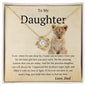 To My Daughter Love Dad | Love Knot Necklace