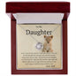 To My Daughter Love Dad | Love Knot Necklace