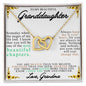To My Beautiful Granddaughter Always Together | Interlocking Hearts