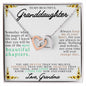 To My Beautiful Granddaughter Always Together | Interlocking Hearts