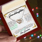 To My Beautiful Granddaughter Always Together | Interlocking Hearts