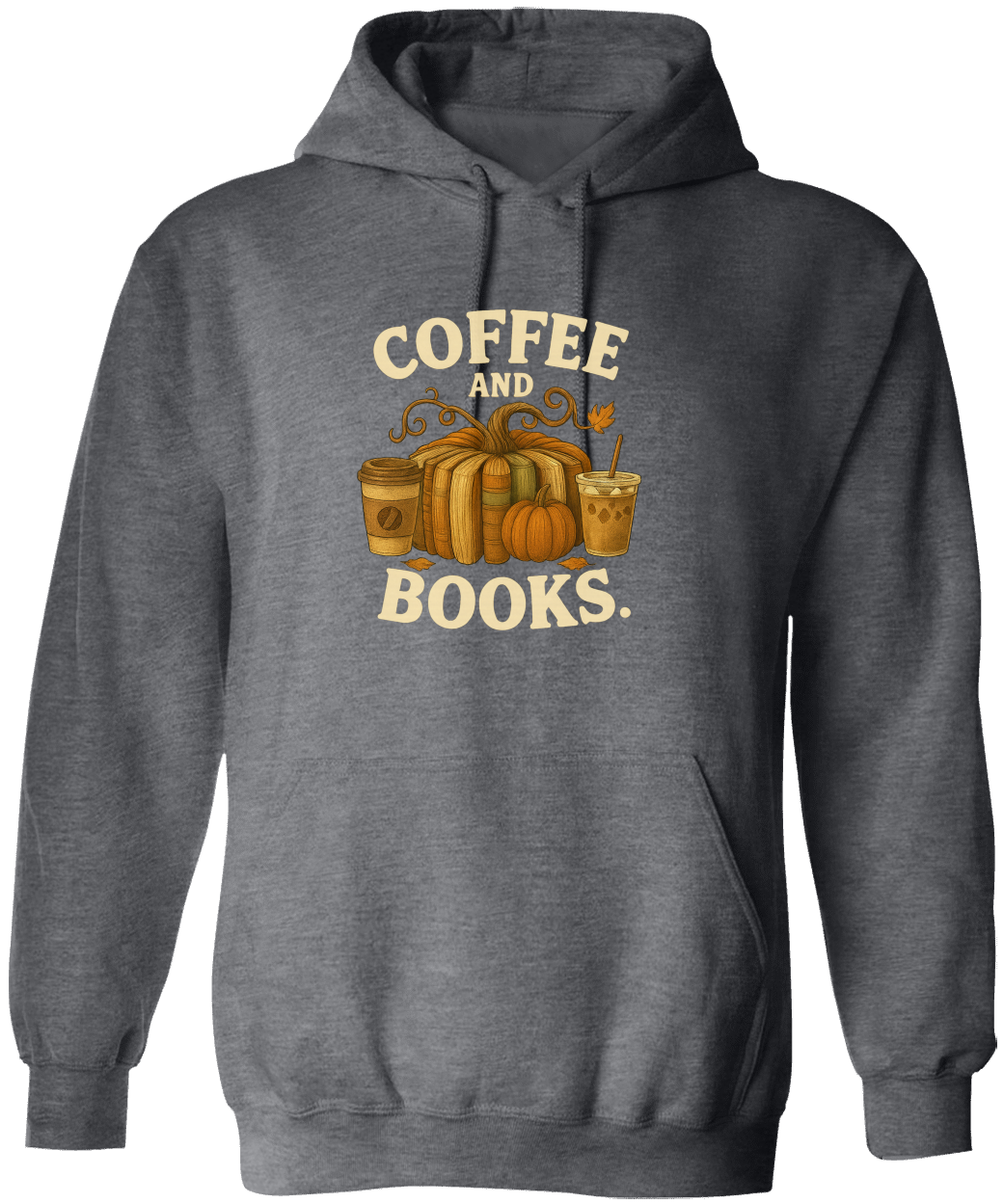 Coffee and Books Cozy Reader T-Shirt/Sweatshirt/Hooded Sweatshirt • Book Club Gift for Women • Autumn Coffee Lover Graphic Tee