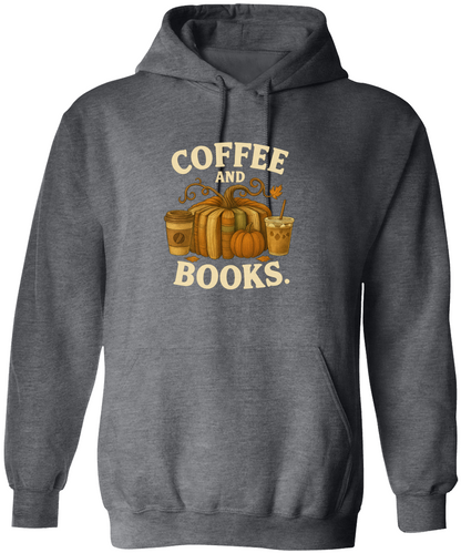 Coffee and Books Cozy Reader T-Shirt/Sweatshirt/Hooded Sweatshirt • Book Club Gift for Women • Autumn Coffee Lover Graphic Tee