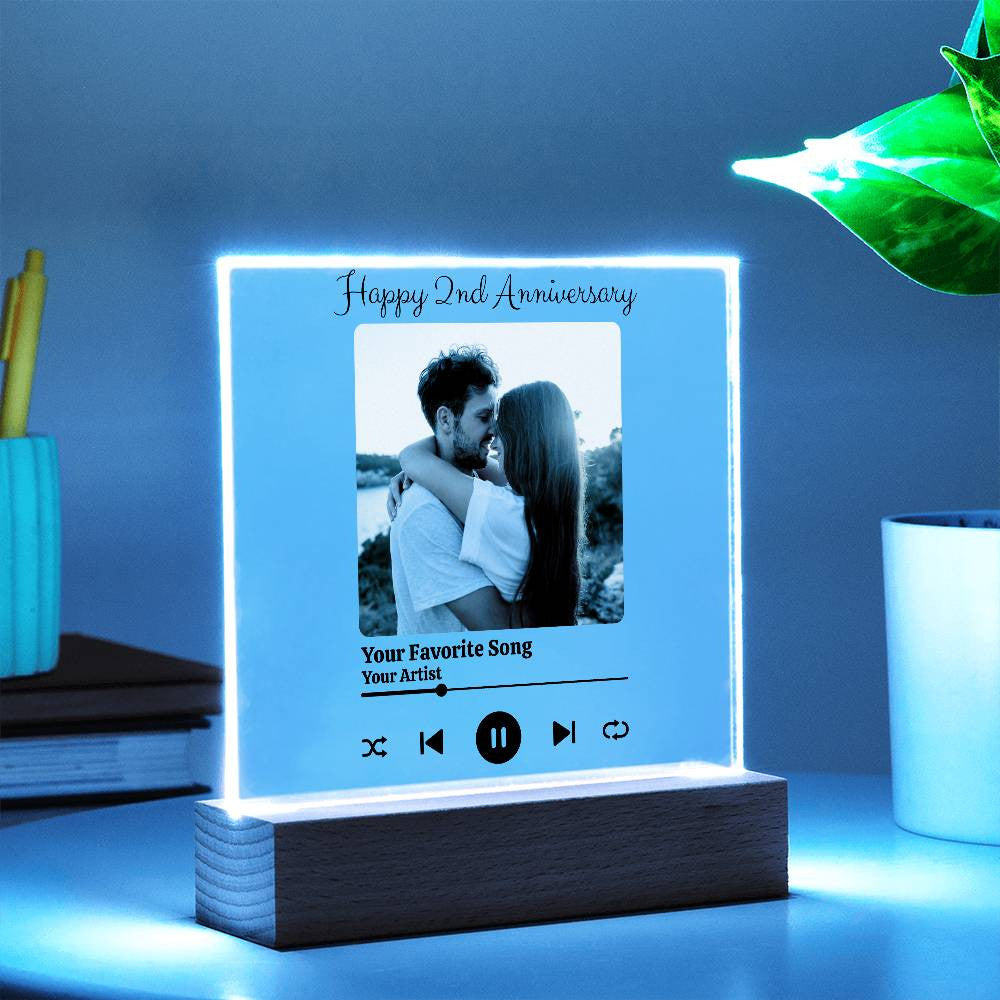 Personalized Song Player | Acrylic Square Plaque