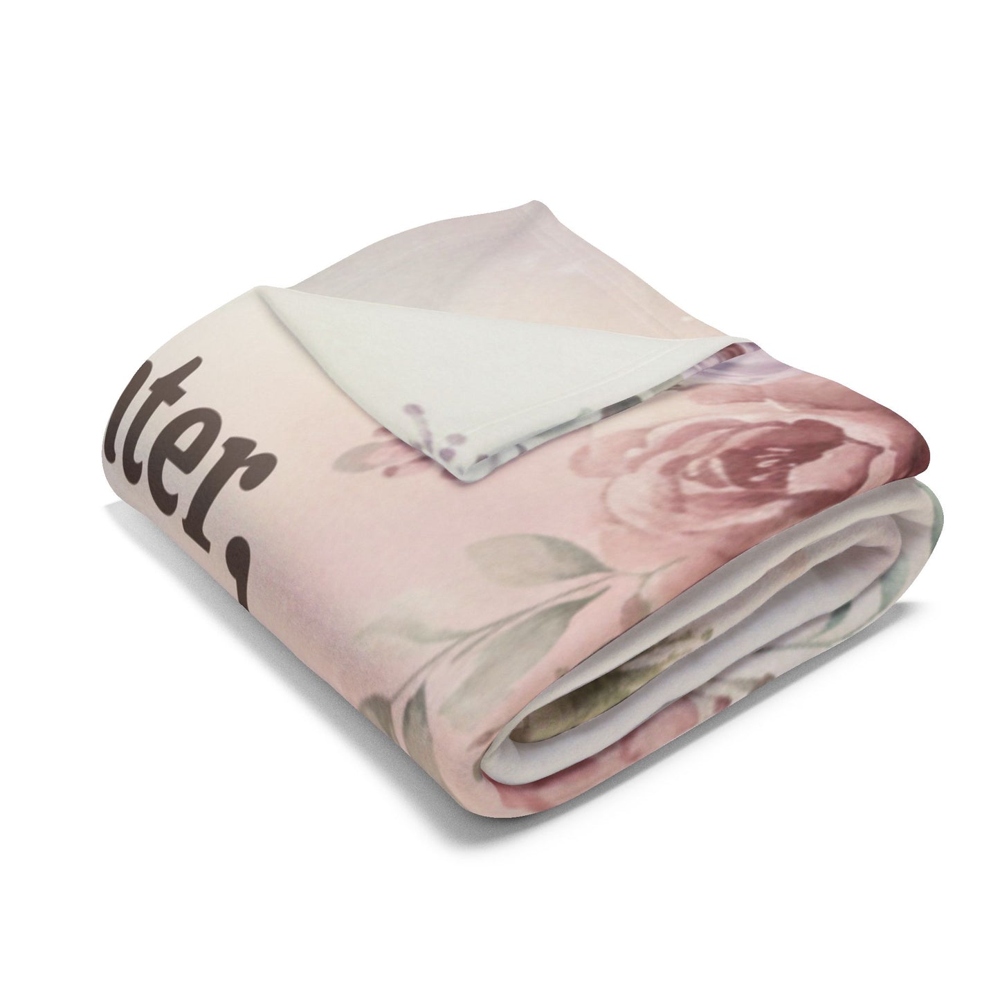 To My Daughter Fleece Blanket ⎯ "When You Wrap Yourself" Inspirational Keepsake from Mom