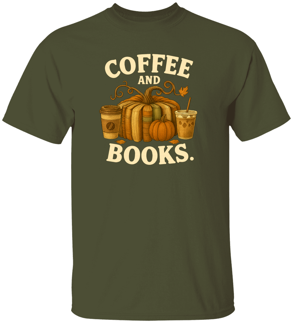 Coffee and Books Cozy Reader T-Shirt/Sweatshirt/Hooded Sweatshirt • Book Club Gift for Women • Autumn Coffee Lover Graphic Tee